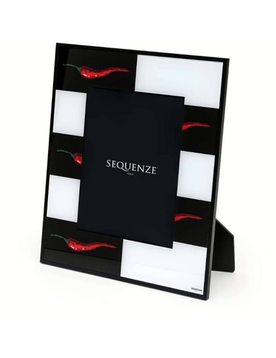 Portafoto Scacchiera Peperoncino 15×20 Sequenze – Linea The Spicy Riot