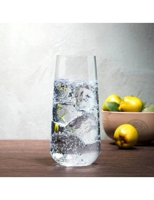 Set 4 Bicchieri Long Drink Mirage in Cristallo...