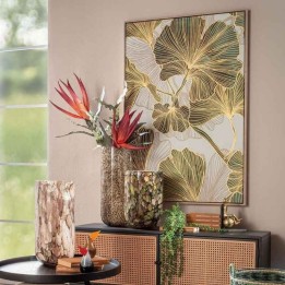 L'Oca Nera Quadro Ethno Chic ginkgo 80 × 120 cm