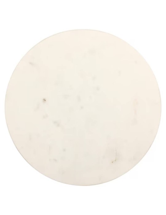 Tavolino Rotondo in Marmo Nebbioso 30 cm –...