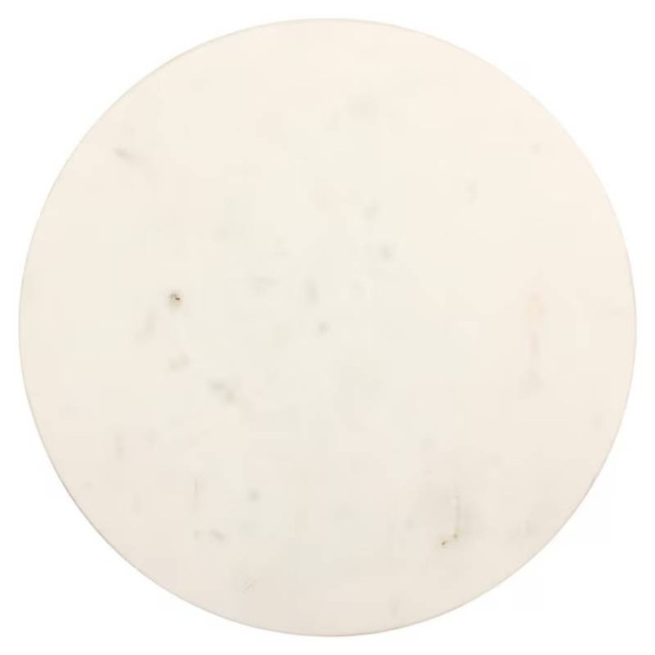 Richmond Tavolino rotondo marmo nebbioso 30 × 30 cm