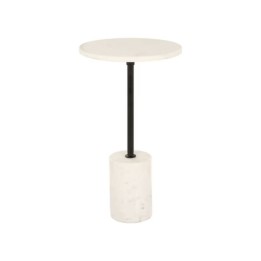 Richmond Tavolino rotondo marmo nebbioso 30 × 30 cm