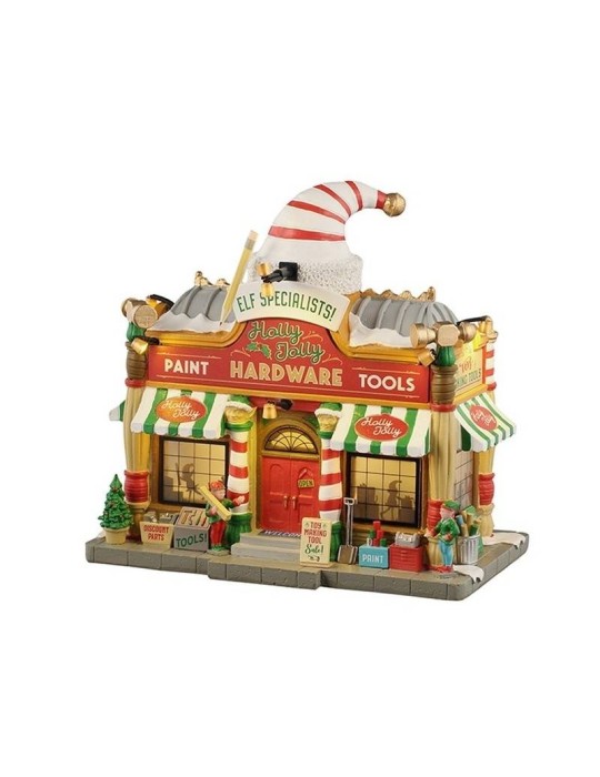Holly Jolly Hardware – Edificio Illuminato Lemax Santa’s Wonderland