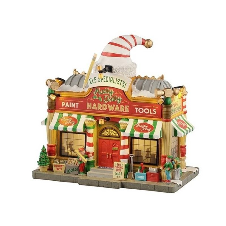 Lemax Holly Jolly Hardware 55321 edificio illuminato