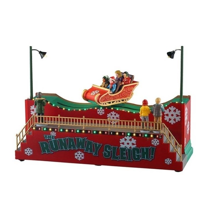 Lemax The Runaway Sleigh 54453 giostra animata