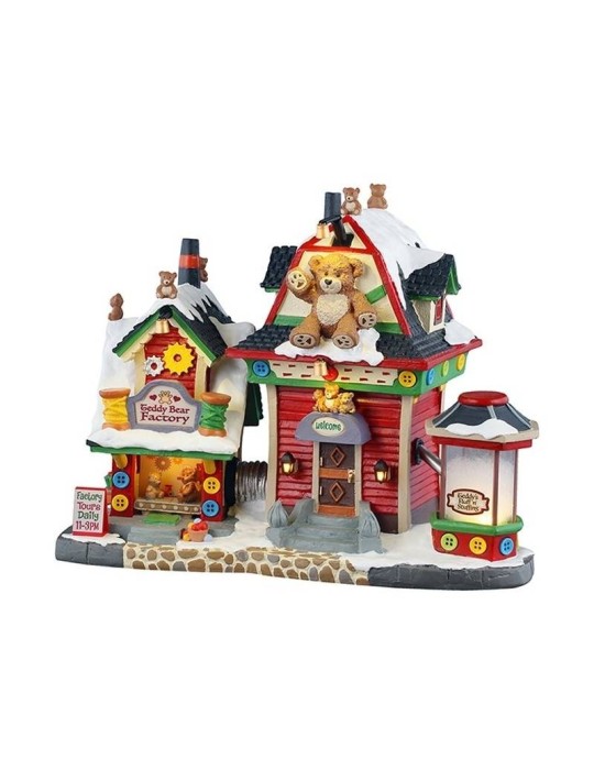 Teddy Bear Factory Lemax – Edificio Illuminato Caddington Village