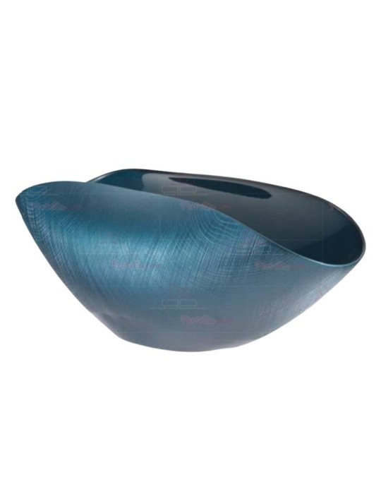 Coppetta Burano Ocean Blu 20x12 cm in Vetro Soffiato – Onlylux