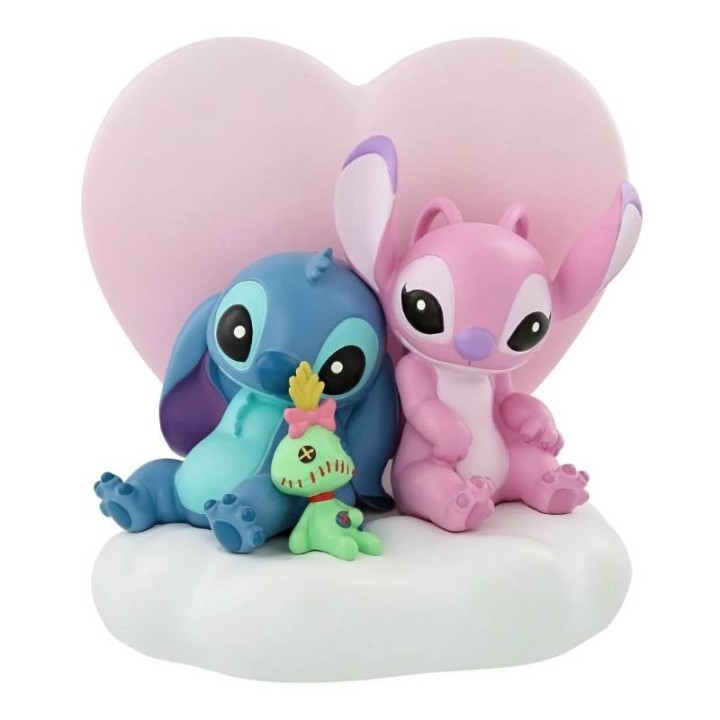 Enesco Stitch e Angel cuore luminoso