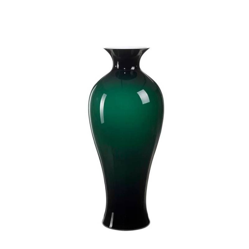 Aurora Vaso 70 cm Verde Bosco Onlylux – Eleganza Artigianale in Vetro