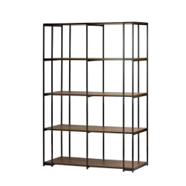 L'Oca Nera Libreria Contemporaneo metallo e legno 5 ripiani