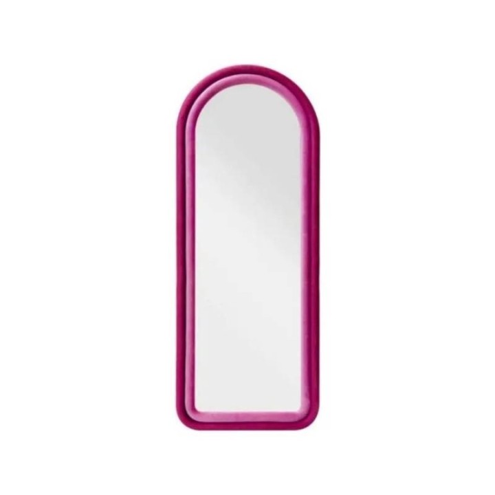 Mauro Ferretti Specchio Cloe velluto fucsia 160 cm