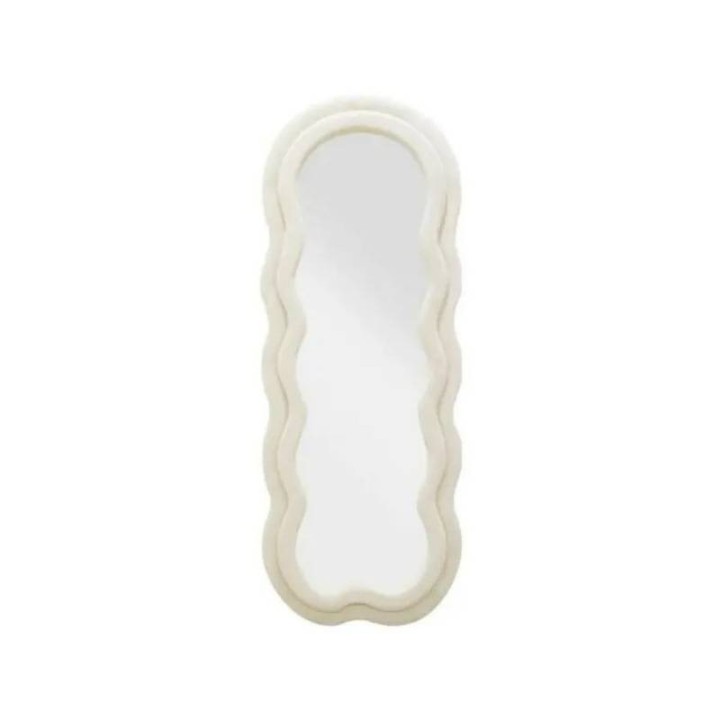 Mauro Ferretti Specchio Miki velluto crema 160 cm