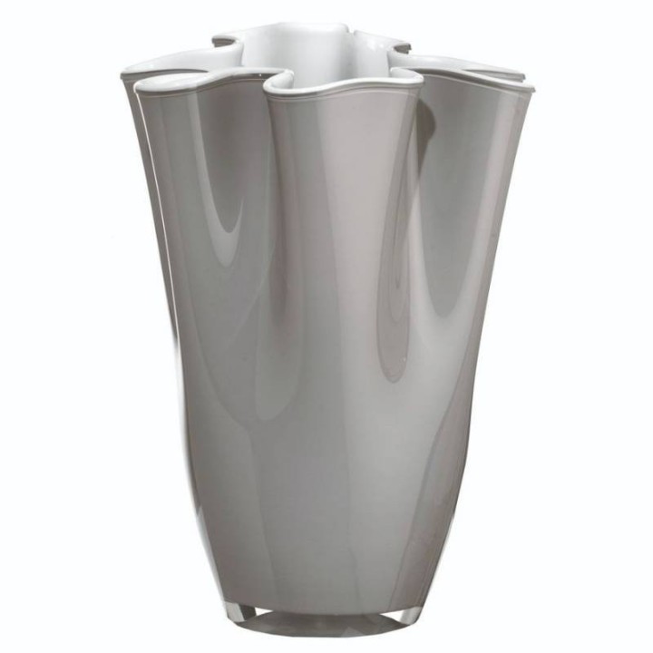 Onlylux Vaso Wave opale e grigio alto 30 cm
