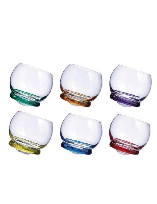 SET 6 BICCHIERI OLD FASHIONED 30 CL TROTTOLA – Onlylux