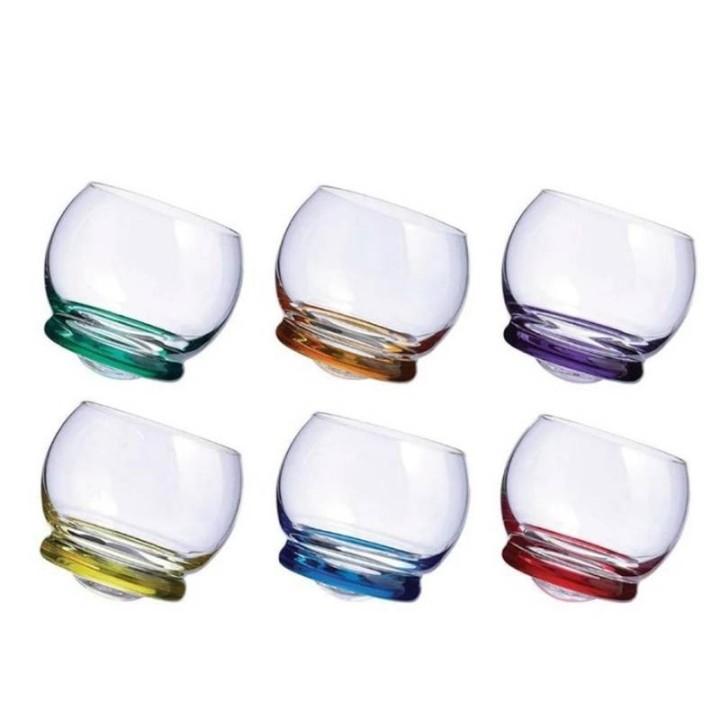 Onlylux Set di 6 bicchieri old fashioned basculanti Trottola