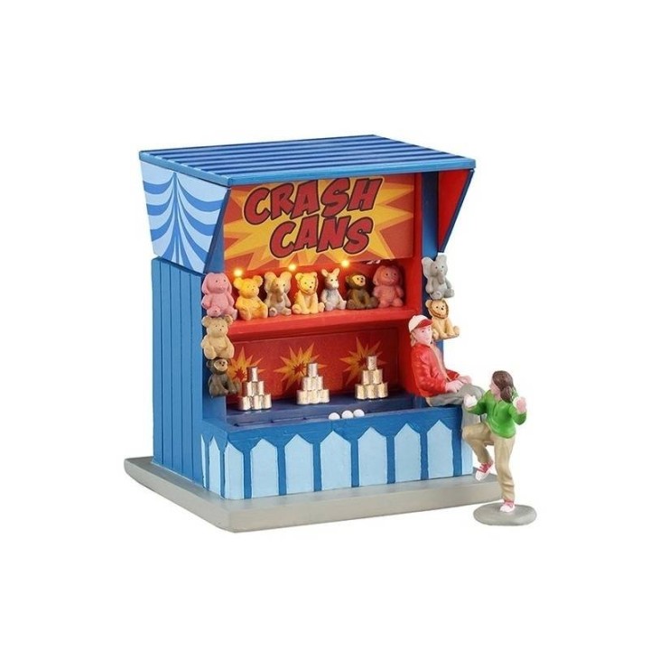 Lemax Crash Cans Game 54460 set di 2 giochi del luna park
