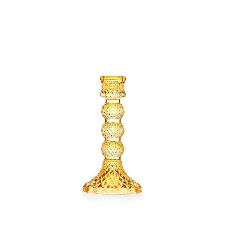 Emò Italia Candeliere Convivium ambra alto 15,5 cm