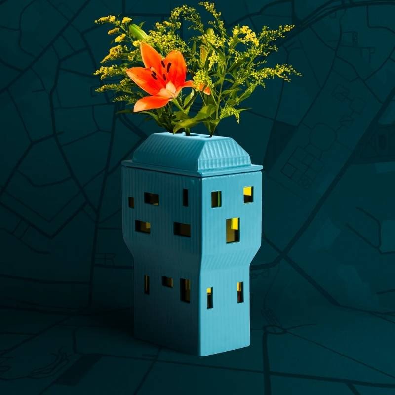 Velaschino | Vaso Scultoreo in Porcellana di...