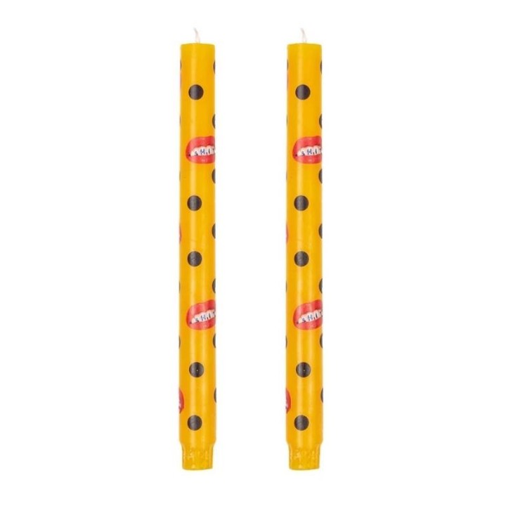 Seletti Set 2 candele a stelo Toiletpaper Shit