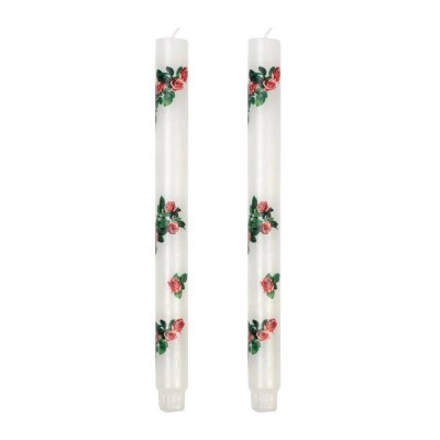 TOILETPAPER Set di 2 Candele a Stelo "Rose" di Seletti |...