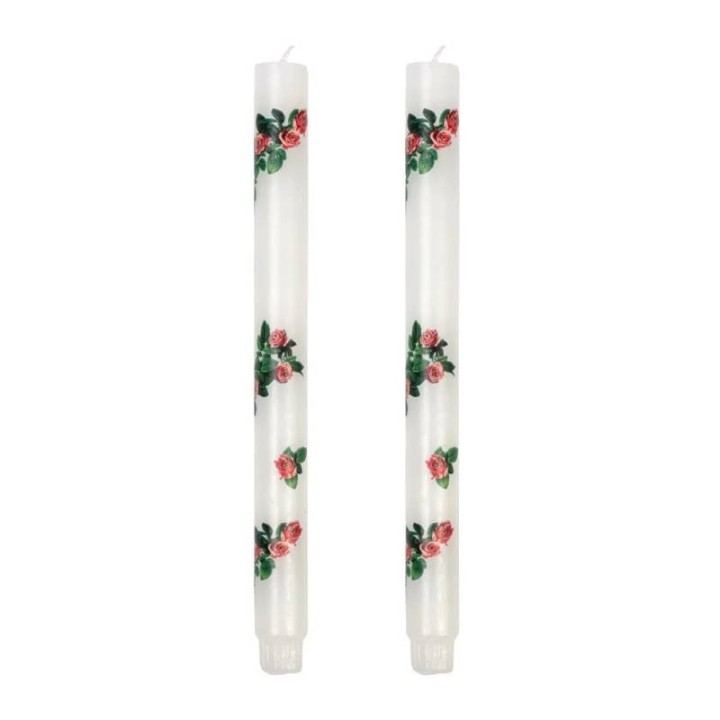 Seletti Set 2 candele a stelo Toiletpaper Rose