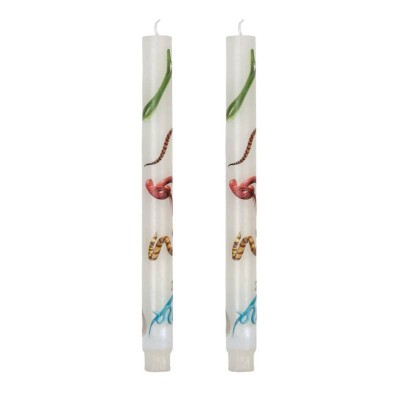 TOILETPAPER Set di 2 Candele a Stelo Snakes White – Seletti