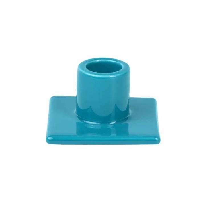Seletti Portacandele conico in porcellana blu