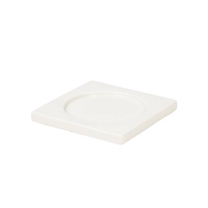 Seletti Portacandele in porcellana bianca 10 × 10 cm