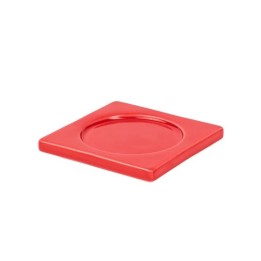 Seletti Portacandele in porcellana rossa 10 × 10 cm