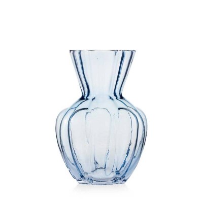 Vaso Tulipano Blu in Vetro EMO’ Italia – Collezione Aurora