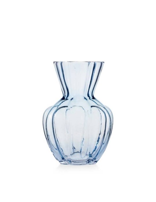 Vaso Tulipano Blu in Vetro EMO’ Italia – Collezione Aurora