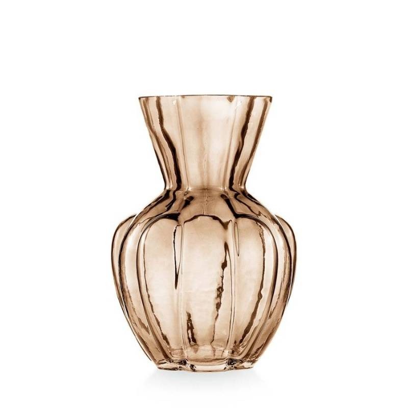 Vaso Tulipano Ambra in Vetro EMO’ Italia – Collezione Aurora