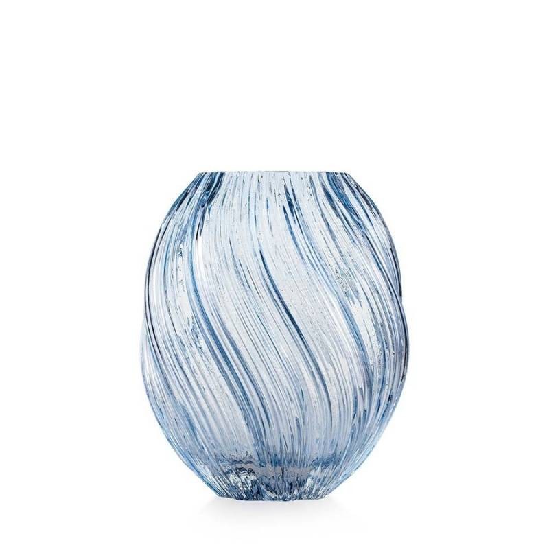 Vaso Spirale Blu in Vetro EMO’ Italia – Collezione Aurora