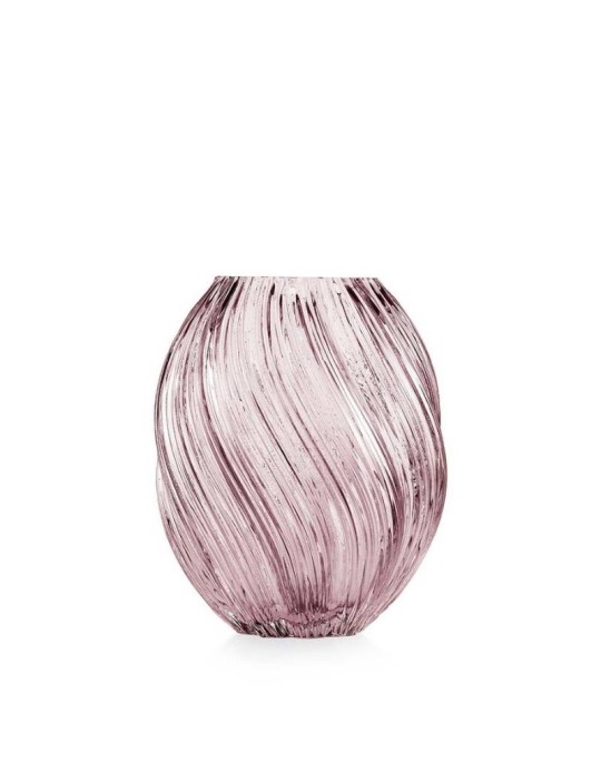 Vaso Spirale Cipria in Vetro EMO’ Italia – Collezione Aurora