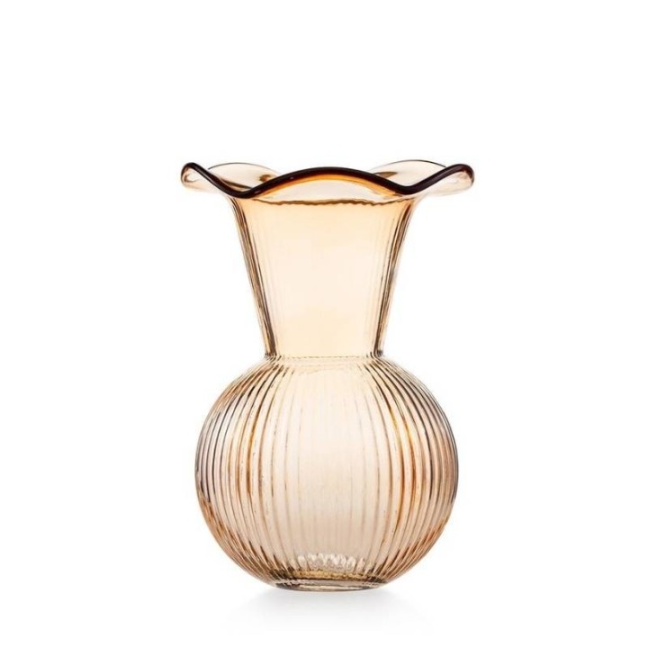 Emò Italia Vaso bocca larga Aurora ambra 24 cm