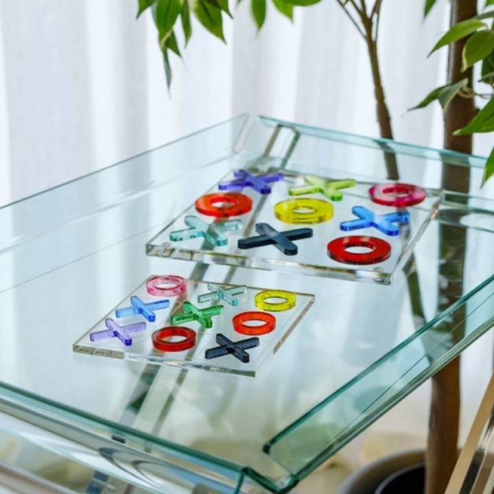Vesta Gioco Tris Mini in acrilico trasparente