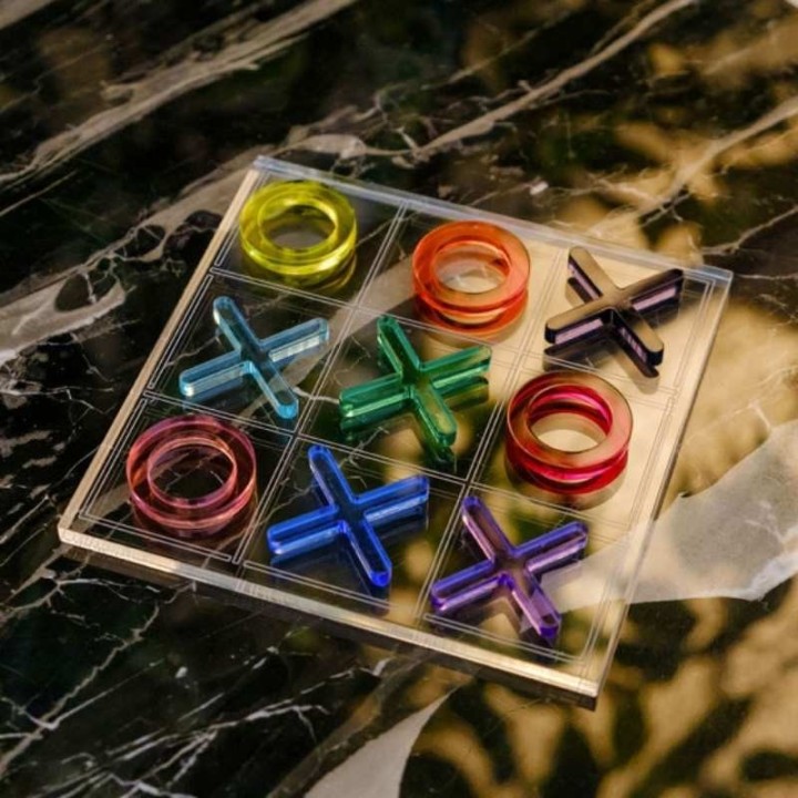 Vesta Gioco Tris Mini in acrilico trasparente