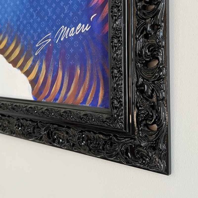 Dipinto Maradona con Cornice – Macrì 2