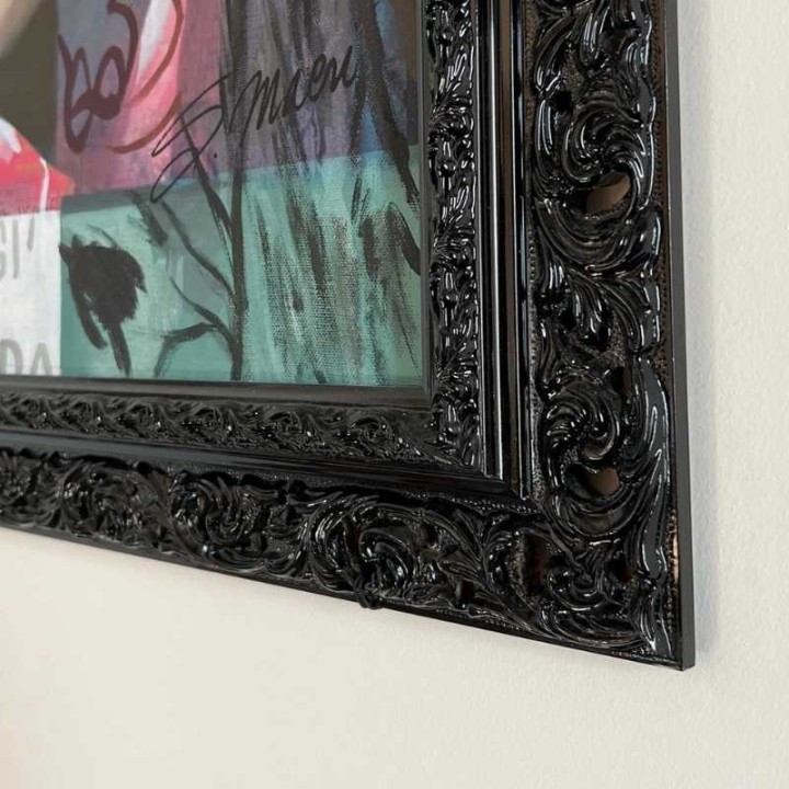 Macrì Quadro Dalí con cornice nera 62,5 × 83 cm