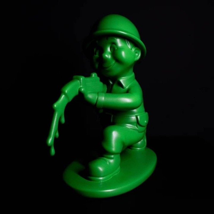 Seletti Plastic Peace soldatino verde