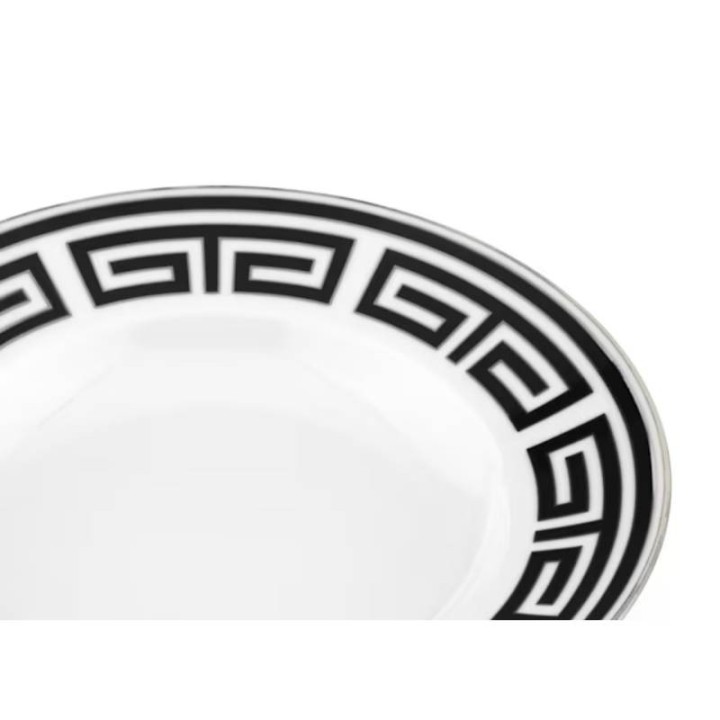 Ginori 1735 Piatto fondo Labirinto nero Ø 24,5 cm