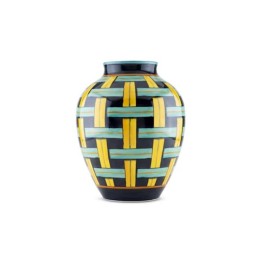 Ginori 1735 Vaso ad Orcino Stuoia 1923 di Gio Ponti