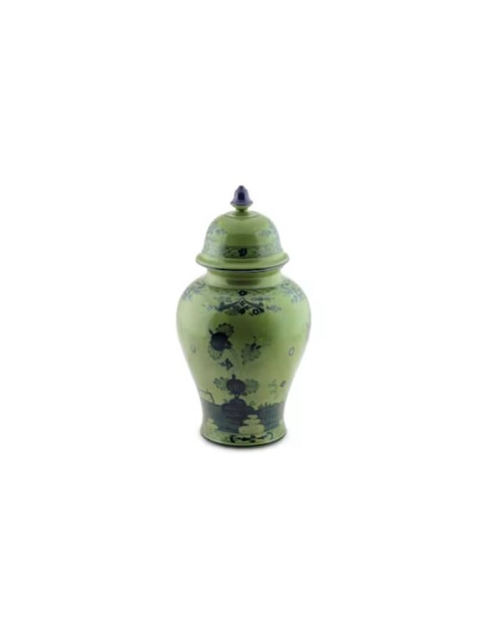 Vaso Potiche Grande Malachite Oriente Italiano...