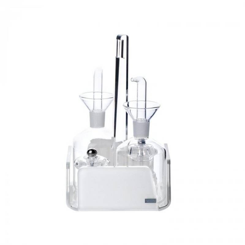 Menage da Tavola Cestino LIKE WATER Satinato Bianco – Vesta