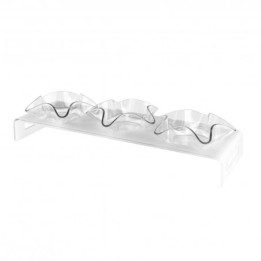 Vesta Antipastiera Happy Time satinata bianca 44 × 14 cm