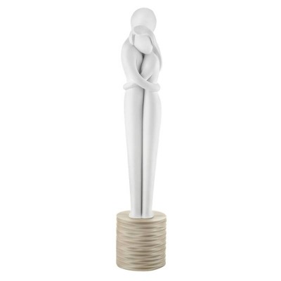Scultura Abbraccio h40 con Base Nocciola – Bongelli Preziosi