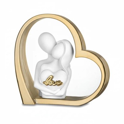 Scultura Cuore Love Oro 14x14 cm – Bongelli Preziosi