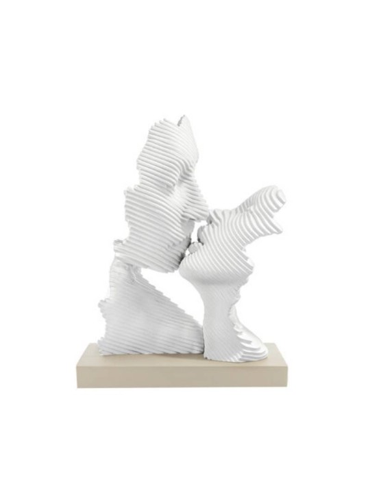 Scultura Bacio Stilizzato Base Nocciola 16x29 cm – Bongelli Preziosi