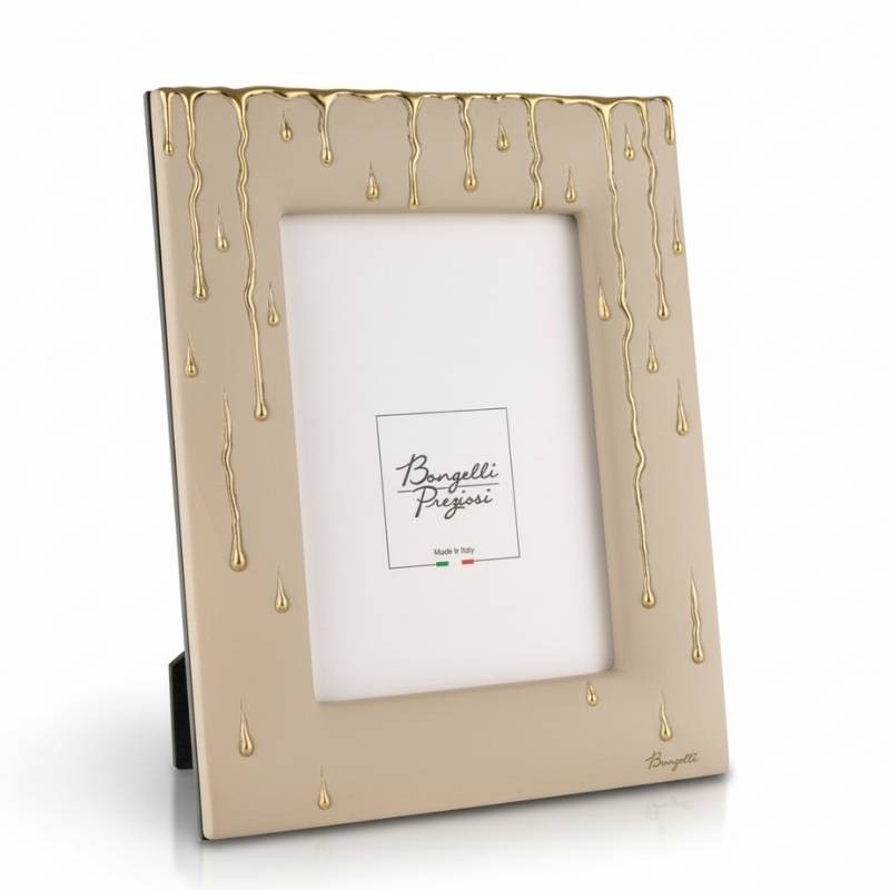 Porta Foto Rugiada 15x20 cm Nocciola Oro – Bongelli Preziosi