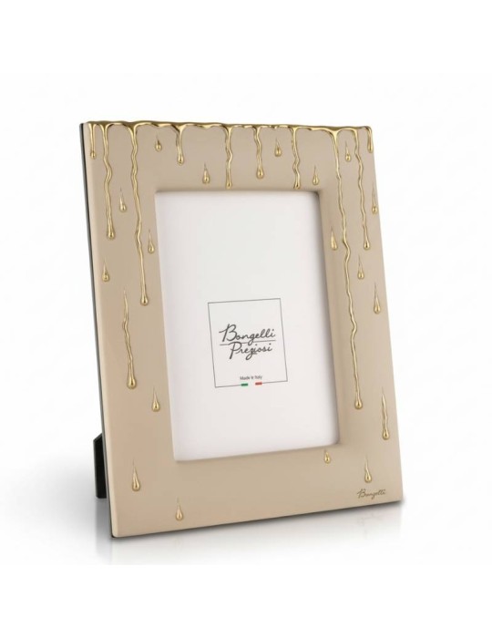 Porta Foto Rugiada 15x20 cm Nocciola Oro – Bongelli Preziosi